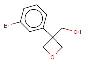 3-(3-BROMOPHENYL)-3-(<span class='lighter'>HYDROXYMETHYL</span>)OXETANE