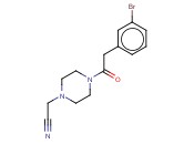 2-(4-[2-(3-BROMOPHENYL)<span class='lighter'>ACETYL</span>]PIPERAZIN-1-YL)<span class='lighter'>ACETONITRILE</span>