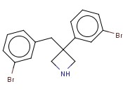 3-(<span class='lighter'>3-BROMOPHENYL</span>)-3-[(<span class='lighter'>3-BROMOPHENYL</span>)METHYL]AZETIDINE