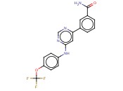 3-[6-[[4-(<span class='lighter'>三</span><span class='lighter'>氟</span><span class='lighter'>甲</span>氧基)苯基]氨基]-4-嘧啶基]<span class='lighter'>苯</span>甲酰胺