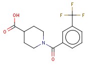 1-[3-(TRIFLUOROMETHYL)BENZOYL]-4-PIPERIDINECARBOXYLIC ACID