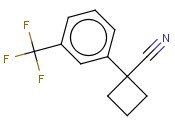 1-(3-(trifluoromethyl)phenyl)cyclobutanecarbonitrile