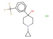 4-PIPERIDIN-1-YL,1-CYCLOPROPYL-4-(A,A,A-TRIFLUORO-M-TOLYL) HCL