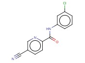 N-(3-CHLOROPHENYL)-5-<span class='lighter'>CYANOPYRIDINE</span>-2-CARBOXAMIDE
