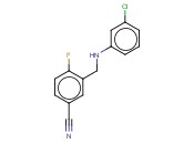 3-([(3-CHLOROPHENYL)AMINO]METHYL)-<span class='lighter'>4-FLUOROBENZONITRILE</span>
