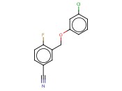 3-(3-CHLOROPHENOXYMETHYL)-<span class='lighter'>4-FLUOROBENZONITRILE</span>