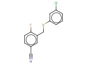 3-([(3-CHLOROPHENYL)SULFANYL]METHYL)-<span class='lighter'>4-FLUOROBENZONITRILE</span>