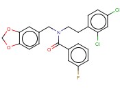 BENZAMIDE, N-(1,3-BENZODIOXOL-5-YLMETHYL)-N-[2-(2,4-DICHLOROPHENYL)ETHYL]-3-FLUORO-