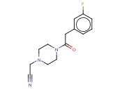 2-(4-[2-(3-FLUOROPHENYL)<span class='lighter'>ACETYL</span>]PIPERAZIN-1-YL)<span class='lighter'>ACETONITRILE</span>
