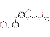 N-[3-[[5-环丙基-2-[[3-(4-<span class='lighter'>吗</span><span class='lighter'>啉</span><span class='lighter'>基</span>甲基)苯基]氨基]-4-嘧啶<span class='lighter'>基</span>]氨基]丙基]环丁烷甲酰胺