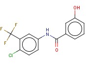 BENZAMIDE, N-[4-CHLORO-3-(TRIFLUOROMETHYL)PHENYL]-3-HYDROXY-