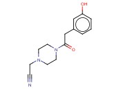 2-(4-[2-(3-HYDROXYPHENYL)<span class='lighter'>ACETYL</span>]PIPERAZIN-1-YL)<span class='lighter'>ACETONITRILE</span>