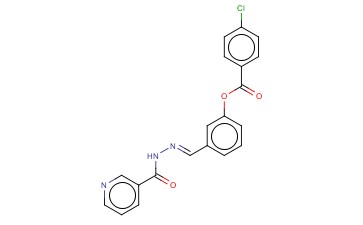 3-(2-(3-PYRIDINYLCARBONYL)CARBOHYDRAZONOYL)PHENYL 4-CHLOROBENZOATE