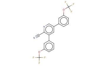 3,5-BIS(3-(TRIFLUOROMETHOXY)PHENYL)-<span class='lighter'>2-CYANOPYRIDINE</span>