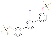 3,6-BIS(3-(TRIFLUOROMETHOXY)PHENYL)-<span class='lighter'>2-CYANOPYRIDINE</span>