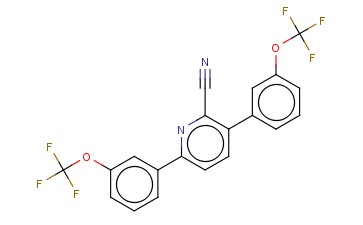 3,6-BIS(3-(TRIFLUOROMETHOXY)PHENYL)-<span class='lighter'>2-CYANOPYRIDINE</span>