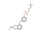 3-([(2R)-2-(HYDROXYMETHYL)-2,3-DIHYDRO-1H-INDEN-4-YL]OXY)PHENYL 4,4,4-TRIFLUOROBUTANE-1-SULFONATE