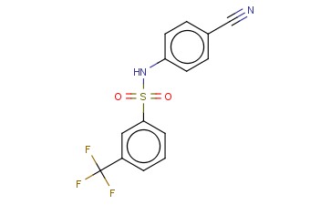 N-(4-CYANOPHENYL)-3-(TRIFLUOROMETHYL)BENZENESULFONAMIDE
