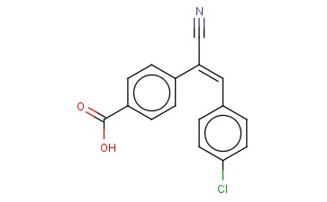 4'-<span class='lighter'>CHLORO-ALPHA-CYANO-4-STILBENECARBOXYLIC</span> ACID