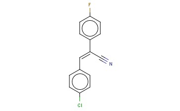 (E)-4-<span class='lighter'>氯</span>-α-(4-<span class='lighter'>氟</span><span class='lighter'>苯基</span>)肉桂<span class='lighter'>腈</span>