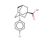 TRICYCLO[3.3.1.13,7]DECANE-1-CARBOXYLIC ACID, 3-(4-CHLOROPHENYL)-
