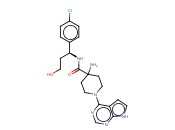 (S)-4-AMINO-N-(1-(4-CHLOROPHENYL)-3-HYDROXYPROPYL)-1-(7H-PYRROLO[2,3-D]PYRIMIDIN-4-YL)PIPERIDINE-4-CARBOXAMIDE