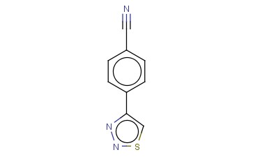 4-(1,2,3-噻重氮-4-基)<span class='lighter'>苯</span><span class='lighter'>甲</span><span class='lighter'>腈</span>