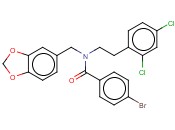 BENZAMIDE, N-(1,3-BENZODIOXOL-5-YLMETHYL)-4-BROMO-N-[2-(2,4-DICHLOROPHENYL)ETHYL]-