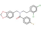 BENZAMIDE, N-(1,3-BENZODIOXOL-5-YLMETHYL)-N-[2-(2,4-DICHLOROPHENYL)ETHYL]-4-FLUORO-