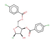 (<span class='lighter'>2R</span>,3S,4R,5R)-5-CHLORO-2-((4-CHLOROBENZOYLOXY)METHYL)-4-HYDROXYTETRAHYDROFURAN-3-YL