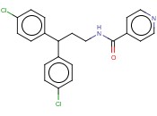 N-(3,3-BIS(P-CHLOROPHENYL)PROPYL)<span class='lighter'>ISONICOTINAMIDE</span>