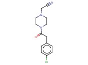 2-(4-[2-(4-CHLOROPHENYL)<span class='lighter'>ACETYL</span>]PIPERAZIN-1-YL)<span class='lighter'>ACETONITRILE</span>