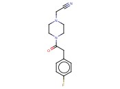 2-(4-[2-(4-FLUOROPHENYL)<span class='lighter'>ACETYL</span>]PIPERAZIN-1-YL)<span class='lighter'>ACETONITRILE</span>
