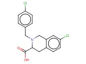 3-ISOQUINOLINECARBOXYLIC ACID, 7-CHLORO-2-[(4-CHLOROPHENYL)METHYL]-1,2,3,4-TETRAHYDRO-