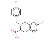 3-ISOQUINOLINECARBOXYLIC ACID, 7-FLUORO-2-[(4-FLUOROPHENYL)METHYL]-1,2,3,4-TETRAHYDRO-