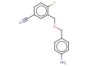 3-([(4-AMINOPHENYL)METHOXY]METHYL)-<span class='lighter'>4-FLUOROBENZONITRILE</span>