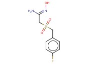 2-(4-Fluorobenzylsulphonyl)<span class='lighter'>acetamido</span>xime