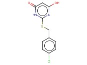 6-HYDROXY-2-(4-CHLORO BENZYLSULFANYL)-3H-PYRIMIDIN-4-ONE