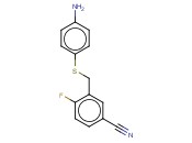 3-([(4-AMINOPHENYL)SULFANYL]METHYL)-<span class='lighter'>4-FLUOROBENZONITRILE</span>
