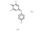 <span class='lighter'>SODIUM</span> 4-[(3,5-DICHLORO-4-OXOCYCLOHEXA-2,5-DIEN-1-YLIDENE)<span class='lighter'>AMINO</span>]BENZEN-1-OLATE HYDRATE