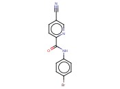 N-(4-BROMOPHENYL)-5-<span class='lighter'>CYANOPYRIDINE</span>-2-CARBOXAMIDE