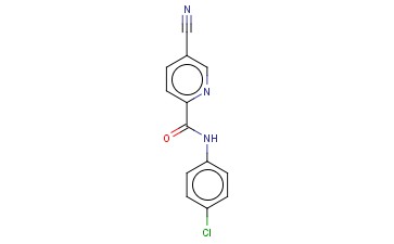 N-(4-CHLOROPHENYL)-5-<span class='lighter'>CYANOPYRIDINE</span>-2-CARBOXAMIDE