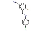 3-([(4-CHLOROPHENYL)AMINO]METHYL)-<span class='lighter'>4-FLUOROBENZONITRILE</span>