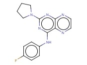 N-(4-FLUOROPHENYL)-2-(PYRROLIDIN-1-YL)PTERIDIN-4-AMINE