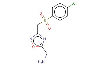 C-[3-(4-CHLORO-BENZENESULFONYLMETHYL)-[1,2,4]OXADIAZOL-5-YL]-METHYLAMINE