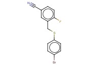 3-([(4-BROMOPHENYL)SULFANYL]METHYL)-<span class='lighter'>4-FLUOROBENZONITRILE</span>