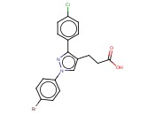 1-(4-<span class='lighter'>溴</span>苯基)-3-(4-氯苯基)<span class='lighter'>吡唑</span>-4-丙酸