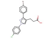 3-(4-<span class='lighter'>溴</span>苯基)-1-(4-氯苯基)<span class='lighter'>吡唑</span>-4-丙酸