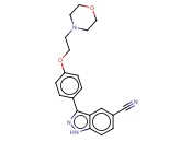 3-[4-[2-(<span class='lighter'>吗</span><span class='lighter'>啉</span>-4-<span class='lighter'>基</span>)乙氧基]苯基]-1H-吲唑-5-甲腈
