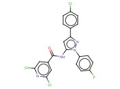 2,6-DICHLORO-N-[3-(4-CHLOROPHENYL)-1-(4-FLUOROPHENYL)-1H-PYRAZOL-5-YL]<span class='lighter'>ISONICOTINAMIDE</span>